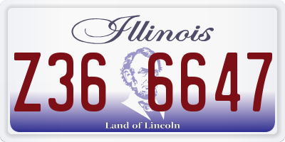 IL license plate Z366647
