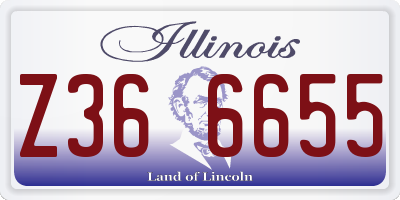 IL license plate Z366655