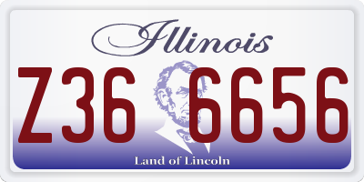 IL license plate Z366656
