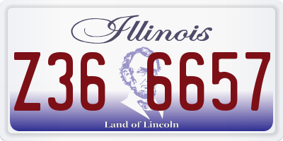 IL license plate Z366657