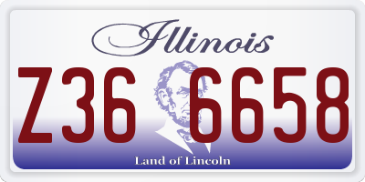 IL license plate Z366658