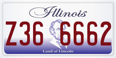 IL license plate Z366662