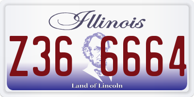 IL license plate Z366664