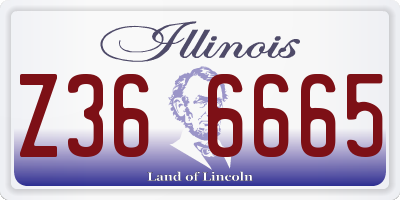 IL license plate Z366665