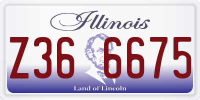 IL license plate Z366675