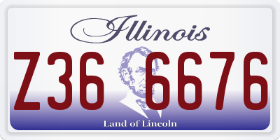 IL license plate Z366676