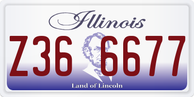IL license plate Z366677