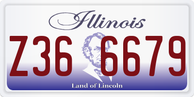 IL license plate Z366679