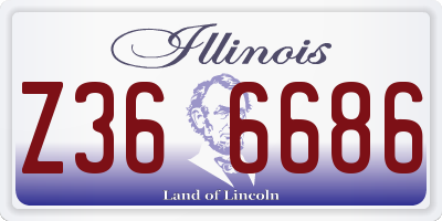 IL license plate Z366686