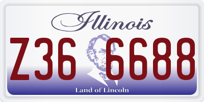 IL license plate Z366688