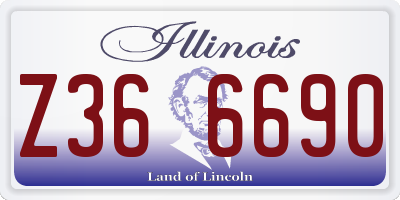 IL license plate Z366690