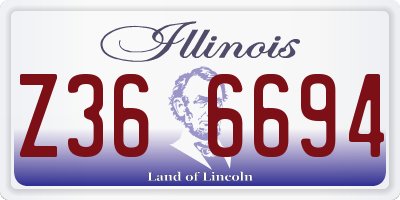 IL license plate Z366694