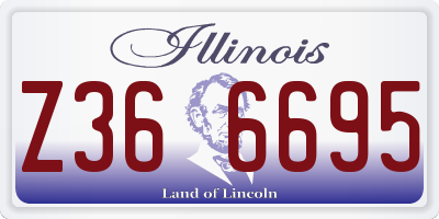 IL license plate Z366695