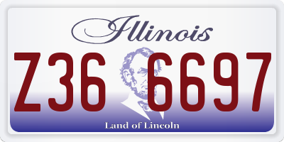 IL license plate Z366697