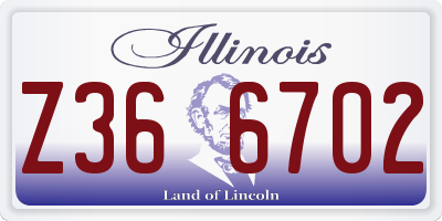 IL license plate Z366702