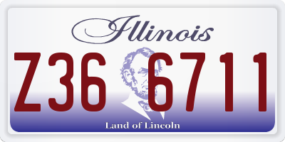 IL license plate Z366711