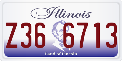 IL license plate Z366713
