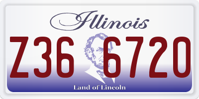 IL license plate Z366720