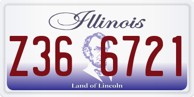 IL license plate Z366721