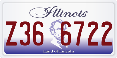 IL license plate Z366722