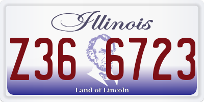 IL license plate Z366723