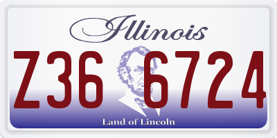 IL license plate Z366724