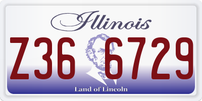 IL license plate Z366729