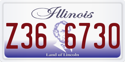 IL license plate Z366730