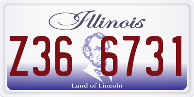 IL license plate Z366731