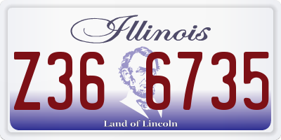 IL license plate Z366735