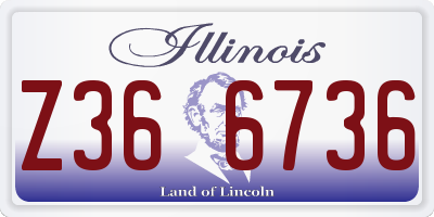 IL license plate Z366736
