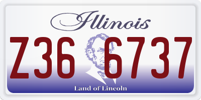 IL license plate Z366737