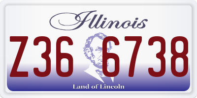 IL license plate Z366738