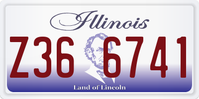 IL license plate Z366741