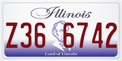 IL license plate Z366742