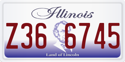 IL license plate Z366745
