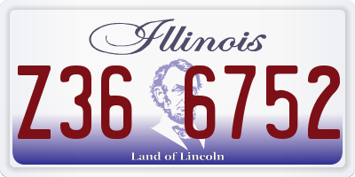 IL license plate Z366752