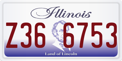 IL license plate Z366753