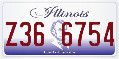 IL license plate Z366754