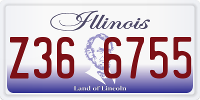 IL license plate Z366755