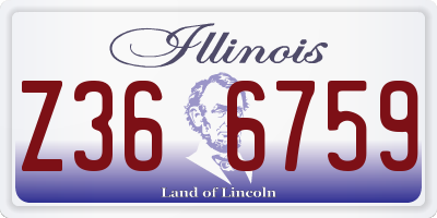 IL license plate Z366759