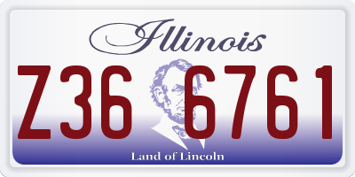 IL license plate Z366761