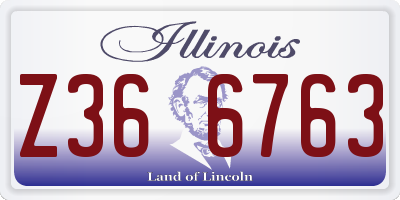 IL license plate Z366763