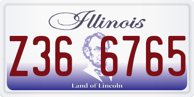 IL license plate Z366765
