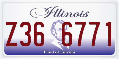 IL license plate Z366771