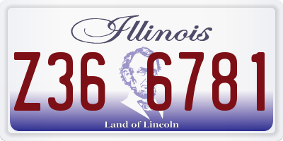 IL license plate Z366781