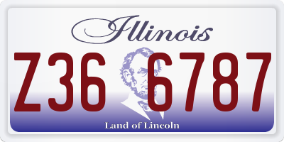 IL license plate Z366787