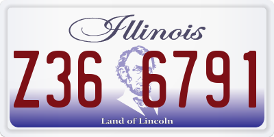 IL license plate Z366791