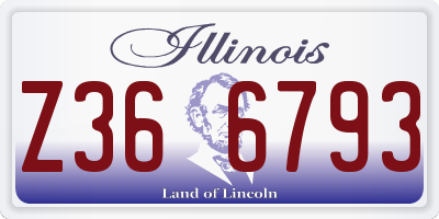 IL license plate Z366793