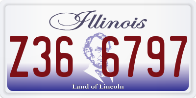 IL license plate Z366797